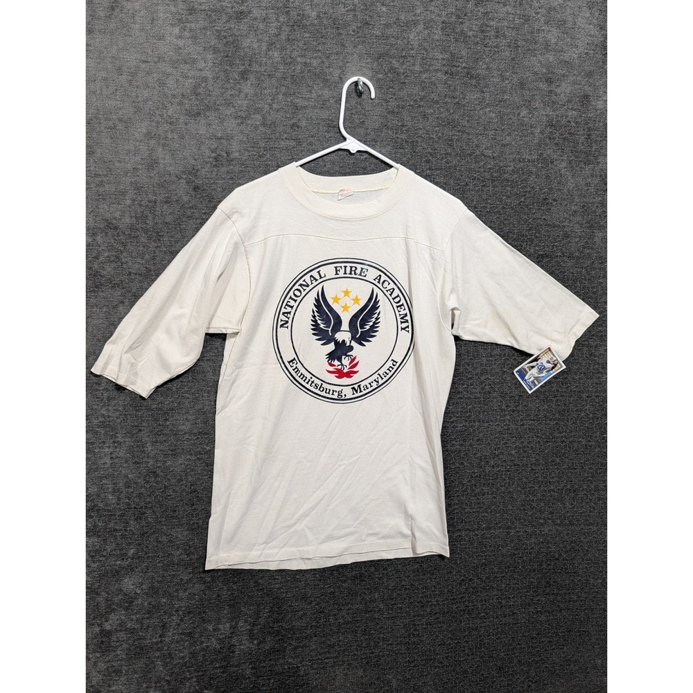 Vintage National Fire Academy Emmitsburg Maryland 3/4 Sleeve Graphic T-Shirt